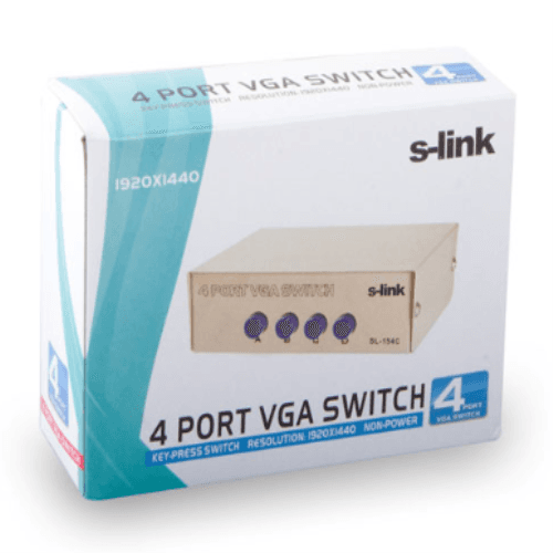 S-LINK SL-154C 4 LU VGA SWITCH - 6