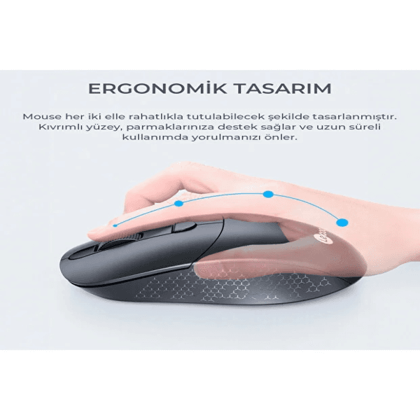 LECOO KW201 (SİYAH) KABLOSUZ TÜRKÇE Q KLAVYE & MOUSE SET - 9