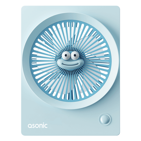 ASONIC AFN23 MAVİ 500MAH 3 HIZ KADEMELİ MASAÜSTÜ USB FAN - 8