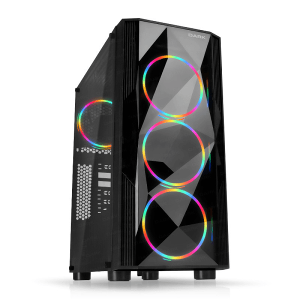 DARK DIAMOND PRO 750W 80+ BRONZ 4x12cm Fan, 1x USB3.0, 2x USB2.0 Full Akrilik Oyuncu Kasası ( Yeni )(DKCHDIAMONDPRO750BR) - 2