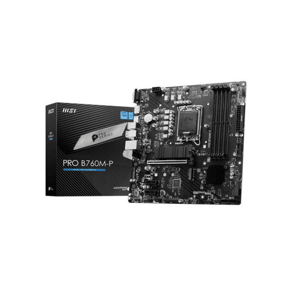 MSI PRO B760M-P SOKET 1700 DDR5 6800(OC) PCI-E M.2 USB3.2 HDMIDPVGA 1X 1G LAN MATX - 4