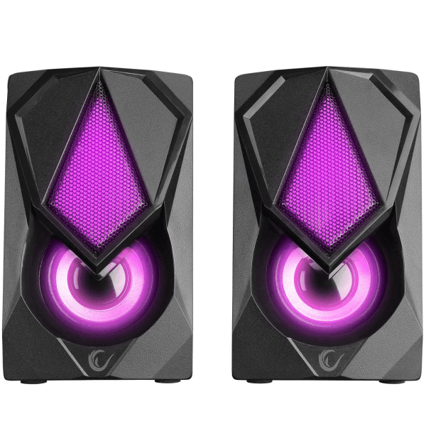 RAMPAGE RMS-G19 2.0 5 WATT LED IŞIKLI SİYAH MULTIMEDIA SPEAKER - 9