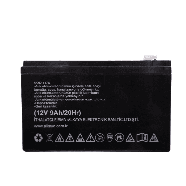 TEKNOGREEN TG12-9 12V 9AH 20HR BAKIMSIZ KURU AKÜ (K.10) (2016192) - 6