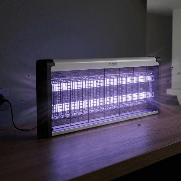 ASONIC S28 ÇİFT CAM LED ZİNCİR ASKILI SANAYİ TIPI SİNEK ÖLDÜRÜCÜ XXXL BOY 40W+ 2000V - 14