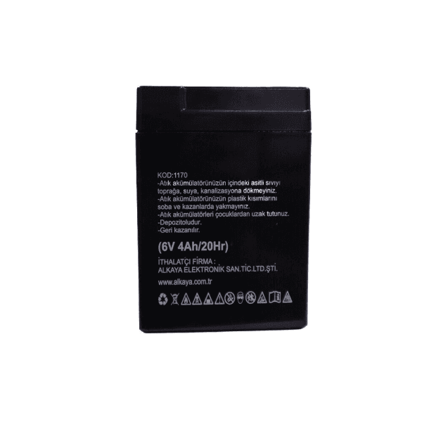 TEKNOGREEN TG6-4 6V 4AH 20HR BAKIMSIZ KURU AKÜ (K.20) (2016195) - 4