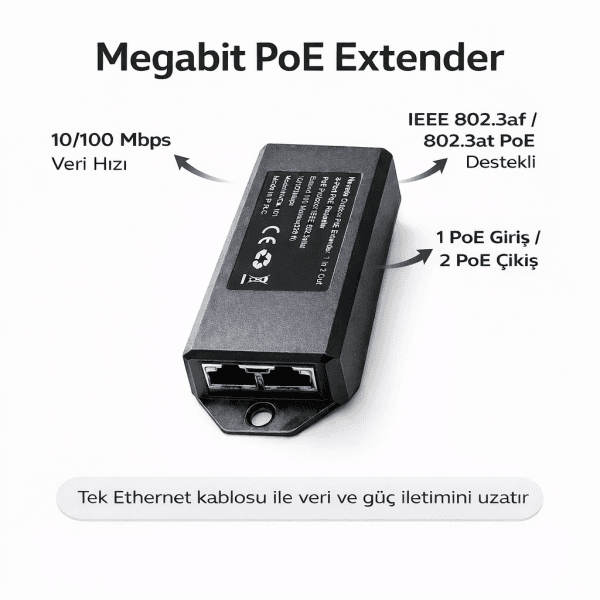 APRONX NVD-2101 10/100 1 IN 2 100M POE REPEATER EXTENDER - 6