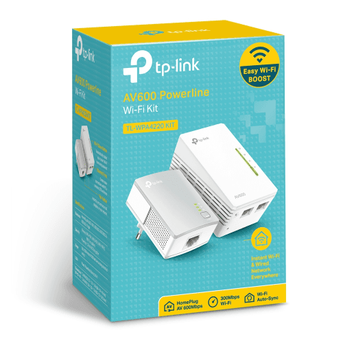 TP-LINK TL-WPA4220KIT 300Mbps AV600 POWERLINE EVRENSEL WİFİ AĞ GENİŞLETİCİ (2  Lİ) - 6
