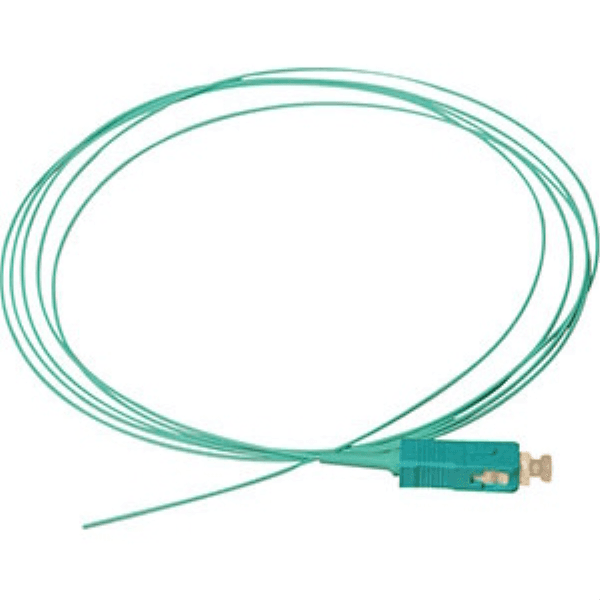 ALFAFONET PGT-SCM3TBLZAQ-01 1METRE PIGTAIL TURKUAZ SC OM3 TIGHT BUFFER LSZH (FİBER ŞEFFAF VE KABLO DIŞI KILIFI RENKLİ) - 2