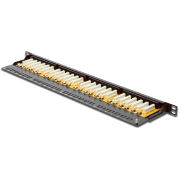 DIGITUS DN-91624U 19" 24 PORT CAT-6 UTP PATCH PANEL, 8P8C, 50 Μ (MIKRON), ALTIN KONTAK, LSA, 1U, ZIRHSIZ - 2