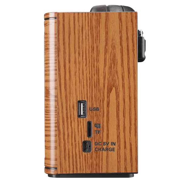 MIKADO MDR-123BT AHŞAP USB- TF DESTEKLI BLUETOOTH FM/AM/SW 3 BAND KLASIK RADYO - 9