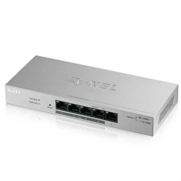 ZYXEL GS1200-5HP 1 PORT 10/100/1000 MBPS 4 PORT 10/100/1000 MBPS POE GIGABIT WEB YONETİLEBİLİR POE SWITCH V2 (60 WATT) - 4