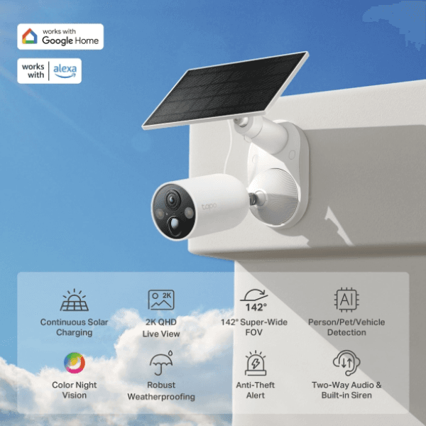 TP-LINK TAPO TC85 KIT GÜNEŞ ENERJİLİ 2K GÜVENLİK KAMERASI KİTİ - 6
