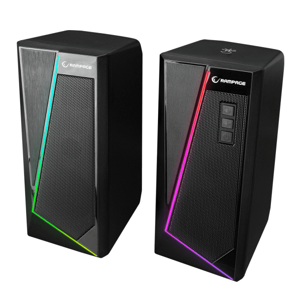 RAMPAGE RMS-X8 MAJESTY BLUETOOTH & FM'LI RGB IŞIKLI MULTIMEDIA GAMING OYUNCU 2.0 SPEAKER - 8