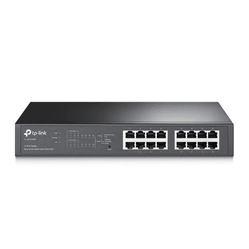 TP-LINK TL-SG1016PE 16-PORT GIGABIT EASY SMART SWITCH WITH 8-PORT POE+ (8-PORT 10/100/1000 DESKTOP/RACKMOUNT + 8 PORT PoE) - 5