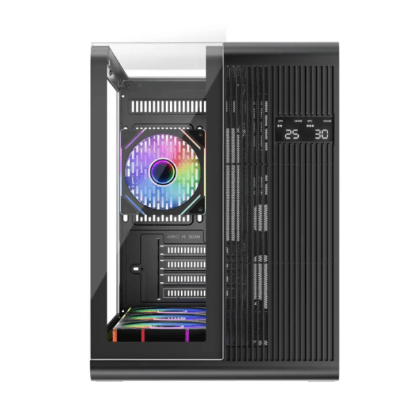 1ST PLAYER RT6 SİYAH DIGITAL 4X12CM ARGB TEMPERLİ CAM USB 3.0 M-ATX KASA (RT6-BLK-4F) - 14