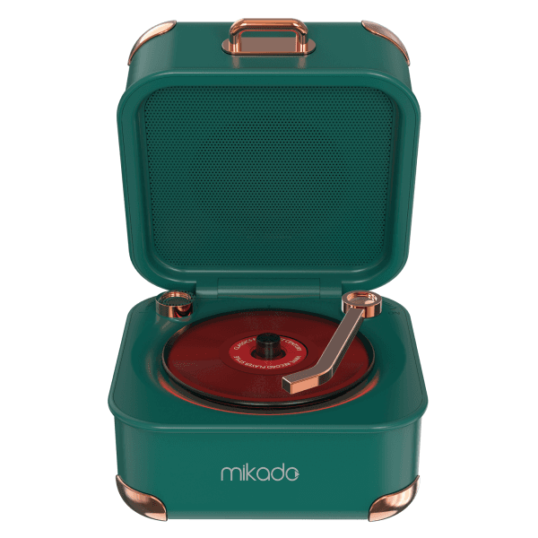 MIKADO MD-62BT 5W 1200MAH YEŞİL TF KART + BLUETOOTH DESTEKLİ KLASİK RETRO MÜZİK KUTUSU - 9