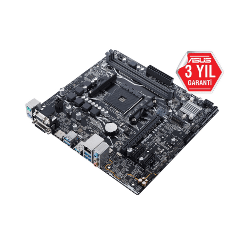 ASUS PRIME A320M-E AMD A320 SOKET AM4 DDR4 3200 HDMI DVI VGA M2 USB3.1 MATX - 7