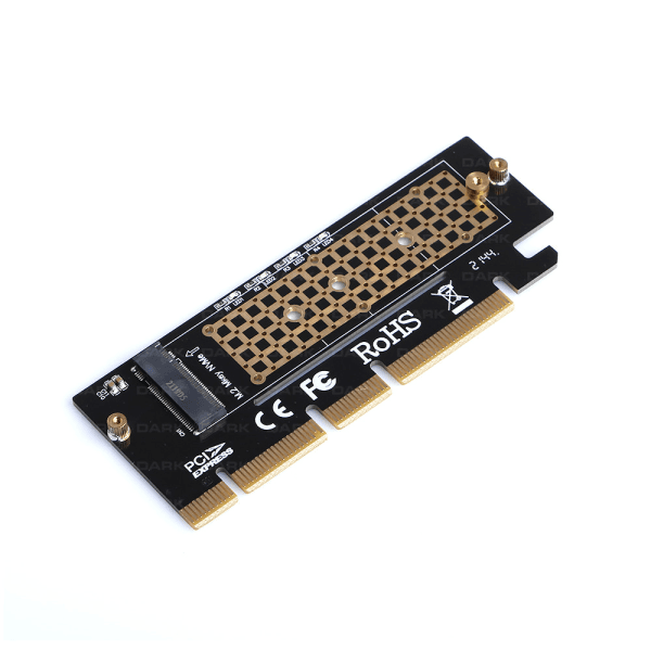 DARK DK AC PEM16X  NVME M.2 SSD 2230. 2242. 2260. 2280 YATAY PCI-E X16 KART - 2