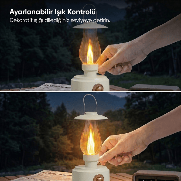 MIKADO MD-1 LÜXOUND 1800MAH 5W BEYAZ BLUETOOTH-AUX-USB-TF CARD DESTEKLİ IŞIKLI SPEAKER - 20