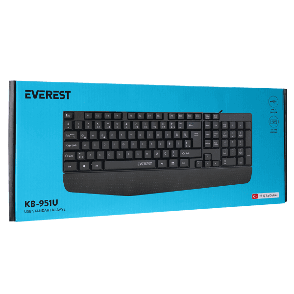 EVEREST KB-951U SİYAH USB STANDART Q KLAVYE - 6