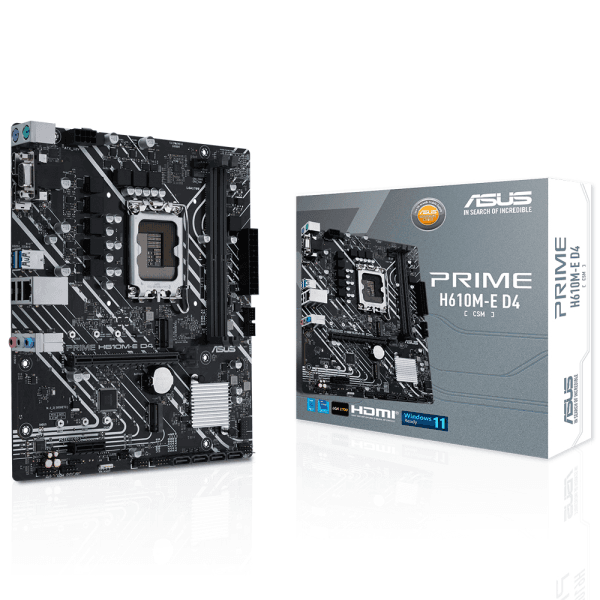 ASUS PRIME H610M-E D4-CSM INTEL H610 LGA1700 DDR4 3200 DP HDMI VGA ÇİFT M2 USB3.2 MATX ÜCRETSİZ UZAKTAN YÖNETİM YAZILIMI ASUS 5 - 2