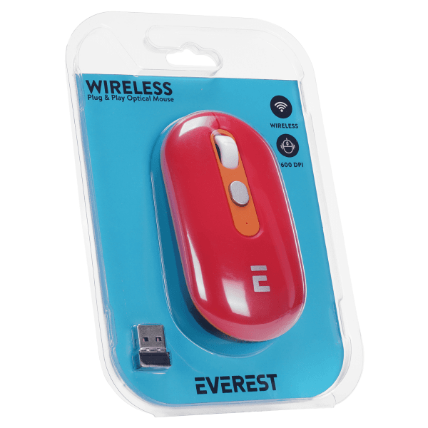EVEREST SMW-444 USB KIRMIZI 2.4GHZ OPTIK WIRELESS MOUSE - 8