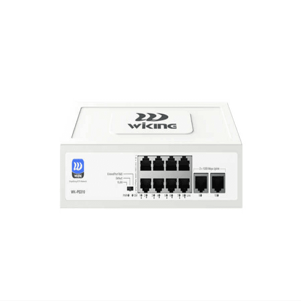 WIKING WK-PS310 8 PORT 1000MBPS POE PORTS AND +2 PORT 1000MBPS RJ45 UPLINK PORTS SWITCH (YÖNETİLEMEZ) - 2
