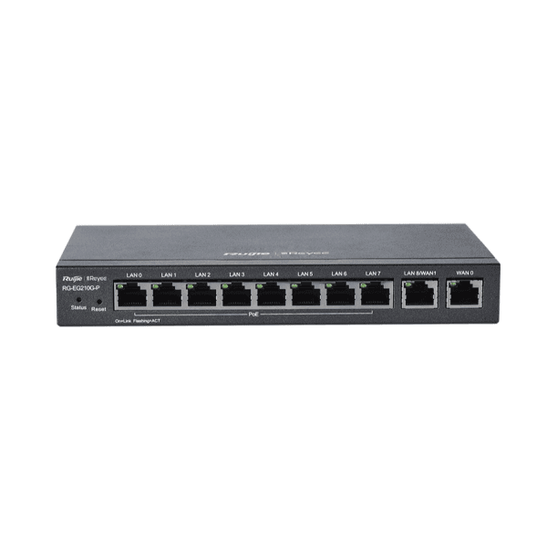 RUIJIE REYEE RG-EG210G-P 8 PORT GIGABIT +2X GIGABIT UPLINK CLOUD YÖNETİLEBİLİR 70W POE ROUTER - 2