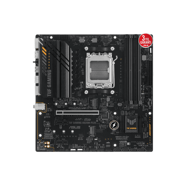 ASUS TUF GAMING A620M-PLUS AMD A620 AM5 DDR5 6400 2xDP HDMI Çift M2 USB3.2 AURA RGB 2.5Gbit LAN mATX ASUS TUF PROTECTION - 4