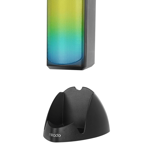 MIKADO MD-183 2.0 3W*2 BLUETOOTH SİYAH RGB AYDINLATMALI USB + 3.5MM USB 5V SPEAKER HOPARLÖR - 10