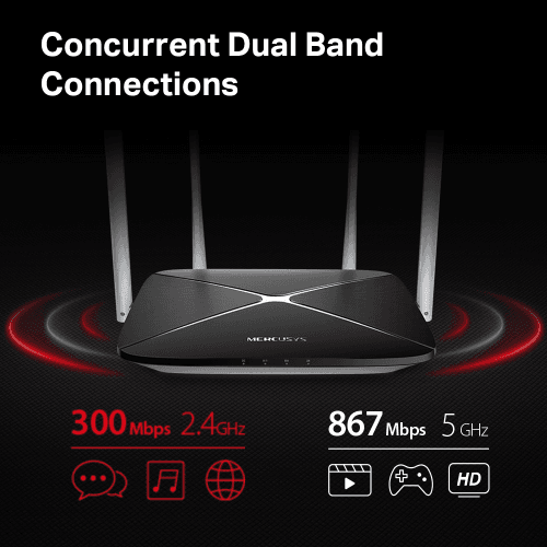 TP-LINK MERCUSYS AC12 1200Mbps DUAL BAND ROUTER - 8