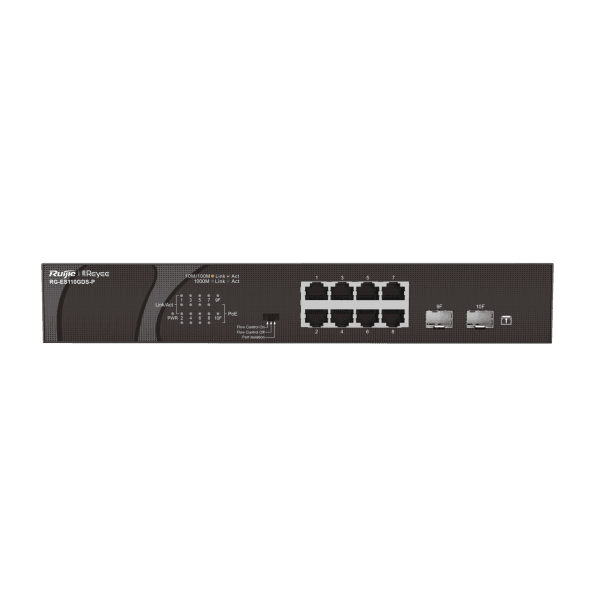 RUIJIE-REYEE RG-ES110GDS-P 8 PORT 10/100/1000 8 PORT POE 2 PORT UPLINK 120W YONETILEMEZ DESKTOP SWITCH - 5