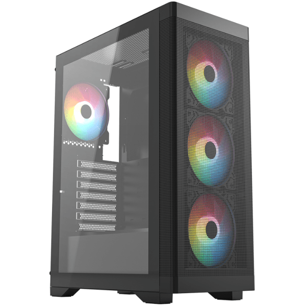 FRISBY FC-9480G 600W 80+BRONZE 4X12CM RGB FAN MASH ATX GAMING KASA - 6