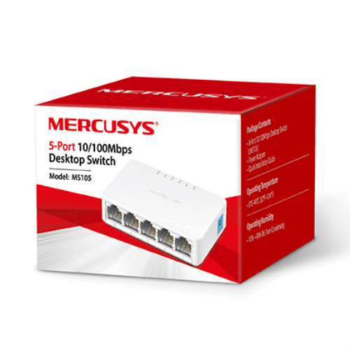 TP-LINK MERCUSYS MS105 5 PORT 10/100 MASAÜSTÜ SWITCH (YÖNETİLEMEZ) - 4