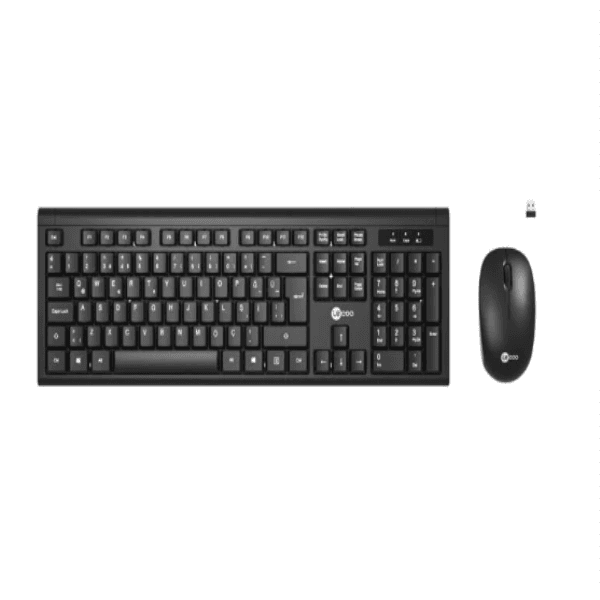 LECOO KW200-S KABLOSUZ TÜRKÇE Q KLAVYE & MOUSE SET SİYAH - 6