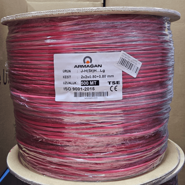 ARMAĞAN J-H(ST)H...LG 500 METRE 2X2X0,80 MM+0,80 MM YANGIN KABLOSU %100 BAKIR HELOJEN FREE - 3