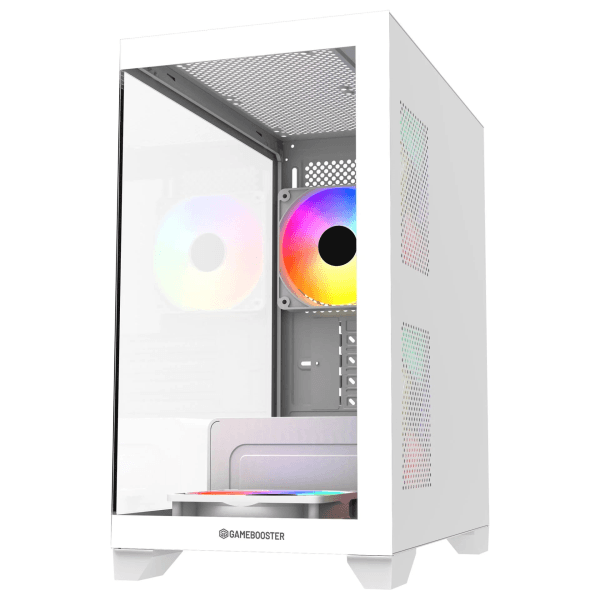 GAMEBOOSTER GB-M6001W 600W 4*12CM RAINBOW FANLI USB 3.0 SEAVIEW MID-T M-ATX GAMING BEYAZ KASA (JBST-GBM6001W) - 7