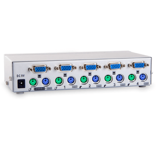 S-LINK SL-2041 4 PORTLU PS2 1.8M M/M KABLOLU OTOMATİK KVM SWITCH - 6