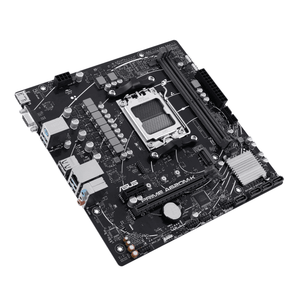 ASUS MB PRIME A620M-K AMD A620 AM5 DDR5 6400 HDMI VGA M2 USB3.2 AURA RGB MATX 96GB KADAR RAM DESTEĞI ASUS 5X PROTECTION III - 11