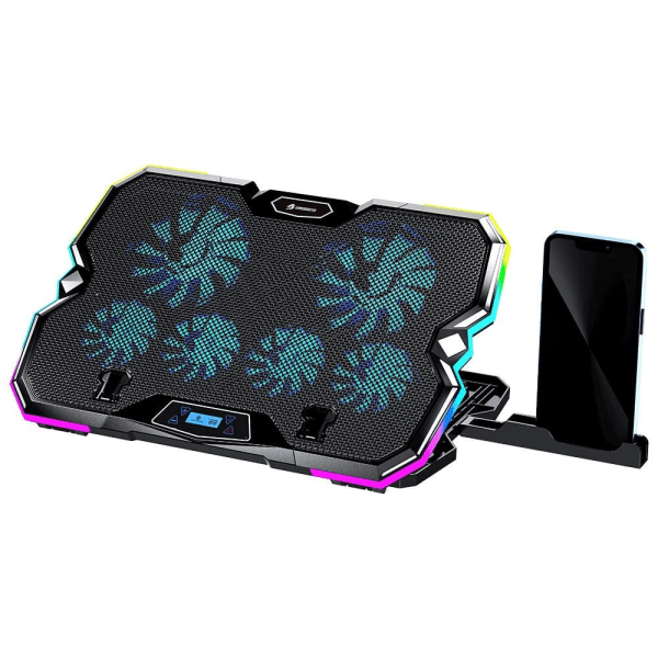 GAMEBOOSTER GB-NS10 HURRICANE 17'' FAN/RGB KONTROLLÜ 2X USB PORTLU NOTEBOOK SOĞUTUCU - 5