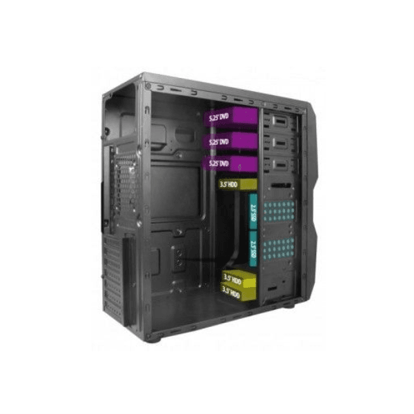 VENTO TA-K62 750W 80+ USB3.0 9CM FAN SİYAH ATX KASA - 5