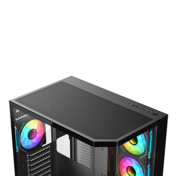 VENTO VG4204FA 850W 80+ BRONZE PANORAMIK GAMING MID-TOWER PC KASASI SİYAH - 10