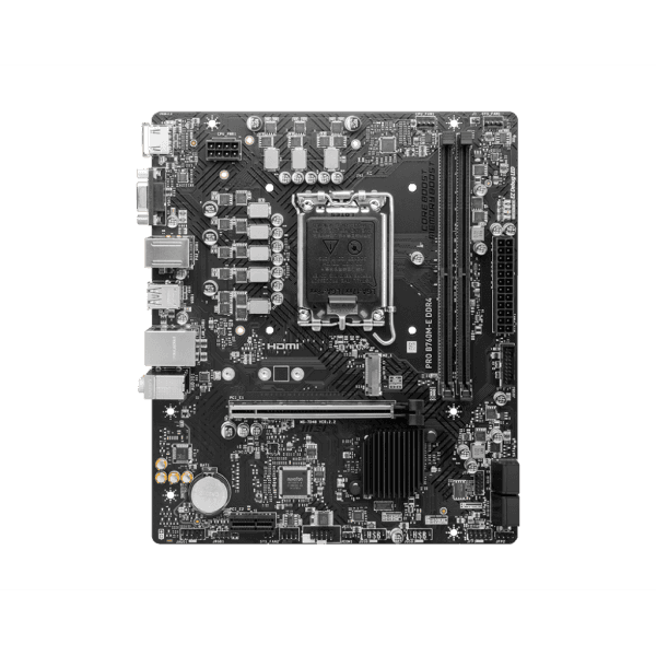 MSI PRO PRO B760M-E DDR4 SOKET 1700 DDR4 5333MHZ(OC) PCI-E GEN4 M.2 USB3.2 DP HDMI 1X2.5G LAN MATX - 4