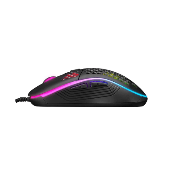 EVEREST SM-G66 X-HOLE USB SİYAH 7D OPTIK 8000DPI LED IŞIKLI GAMING OYUNCU MOUSE - 9