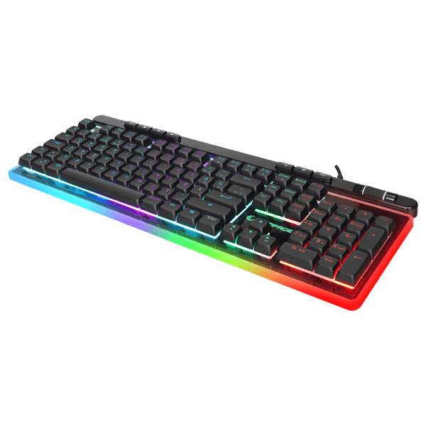RAMPAGE SHINE K14 SIYAH USB RGB BACKLIGHT MEMBRANE GAMING OYUNCU KLAVYE - 6