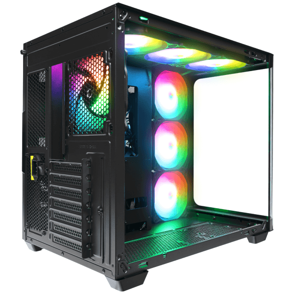 RAMPAGE LOOPY PLUS SİYAH 7*12CM ARGB FAN 950W 80 PLUS STANDART TEMPERLI CAM ATX MID-T GAMING OYUNCU KASASI - 13