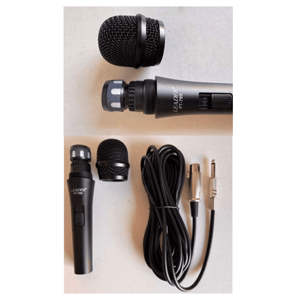 LEADER PT-789 PROFESYONEL DİNAMIK KABLOLU EL MİKROFONU - 4