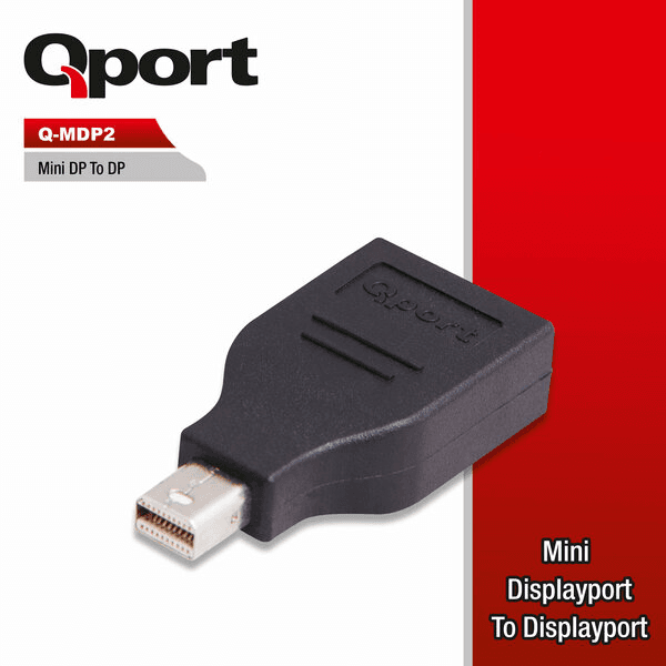 QPORT (Q-MDP2) MINI DISPLAY PORT TO DISPLAY PORT CEVIRICI - 4