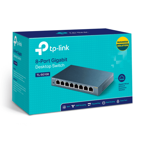 TP-LINK TL-SG108 8 PORT GIGABIT MASAÜSTÜ SWITCH - 6