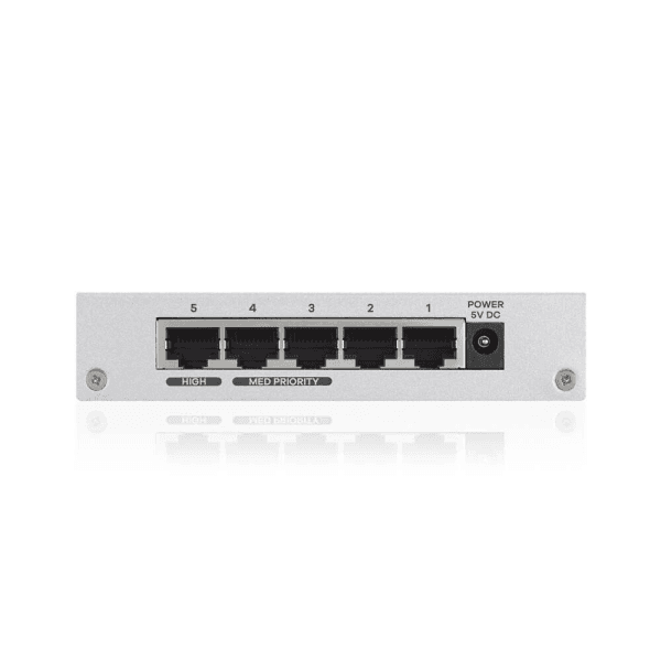 ZYXEL GS-105B V5 5-Port 10/100/1000 GIGABIT ETHERNET METAL KASA MINI DESKTOP SWITCH (GS-105BV5-EU0101F) - 8